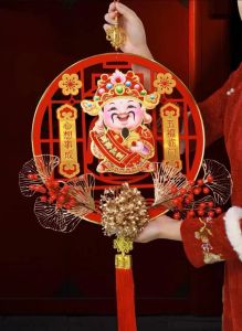 Dải Treo Thần Tài Lắc Đầu Gọi Tài Lộc - Thần Tài Tết Cầu May Mắn