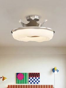 FANZHEN | Luxury Cream Cloud Crown Ceiling Light