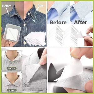Mens Polo Shirt Collar Stays - Anti-Curl Collar Support Triangle Fixer Brace for Shirt Collar Shape