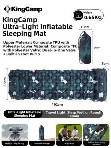 Kingcamp | Self-Inflating Waterproof Single Camping Mat