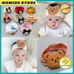 Bandana Bayi Korea Anak Perempuan Turban Motif Beruang Fashion Balita Aksesoris Rambut Lembut AK238