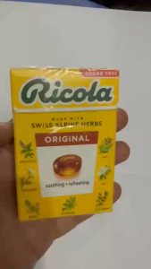 Viên Ngậm Thảo Mộc Ricola Original (vị nguyên bản) không Đường Hộp 40G nhập khẩu Thụy Sĩ