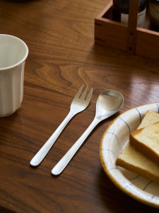 Elegant Long-Handled 304 Stainless Steel Western Dining Fork Home Use Personalized High-End Aesthetic Delicate Fork