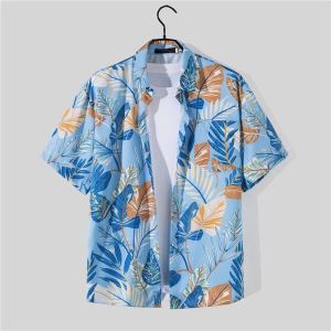 YN299 เสื้อเชิ้ตใหม่ล่าสุด เสื้อสงกรานต์ เสื้อลายดอกไม้ เสื้อฮาวาย