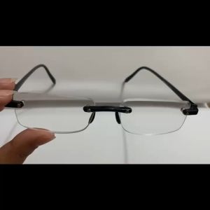 TERBARU - Kacamata Baca Plus Frameless Bor Lentur Anti Patah Mewah Pria Wanita