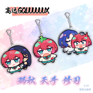Cute Acrylic GQuuuuuuXQ Version Gundam Keychain Eito Q Version Plushie Anime Key Holder Collectible Toy for All Ages