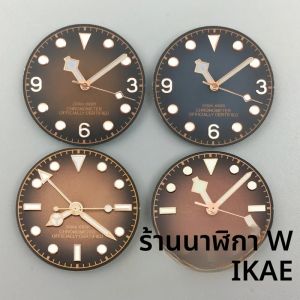 29 มม.Gradient dial VINTAGE สีดําสีน้ําตาล Rose Gold Snowflake เข็ม NH35 36 ETA2824 PT5000 นาฬิกาการปรับเปลี่ยนอุปกรณ์เสริม