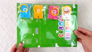 [SG STOCK]English CVC Word Building Flash Cards Phonics Learning Game for Toddlers