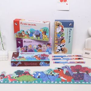 Mainan Edukasi ABC STRIP PUZZLE 26 Pcs / Mainan Edukatif Anak Strip Puzzle Stick Kayu