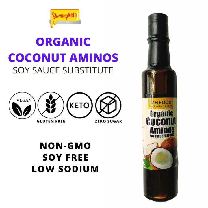 MH Food Organic COCONUT AMINOS Philippine 250ml Keto Soya Sauce Lazada
