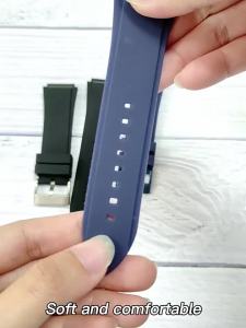 22mm High Quality Soft Silicone Watch Strap for Giles Guess Watch U0247g3 W0040g3 W0040g7 Waterproof Watch Bracelet Accessories