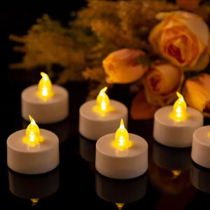 6Pcs Flameless LED Candle Light Flickering Flame Tea Light Electronic Candle for Christmas Valentines Day Home Decor