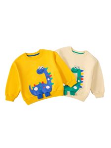 เสื้อสเวตเตอร์ลายมังกร ผ้าขนแกะ ทรงหลวม สำหรับเด็กชาย เสื้อสเวตเตอร์คอกลม แขนยาว ฤดูใบไม้ร่วง/ฤดูหนาว เสื้อผ้าเด็กชาย แฟชั่นเกาหลี