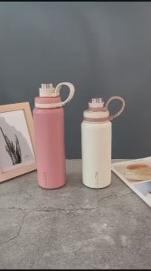 THERMOS STAINLESS TALI PENDEK TERMOS TAHAN PANAS DAN DINGIN ADA SEDOTAN 800ML KODE 211