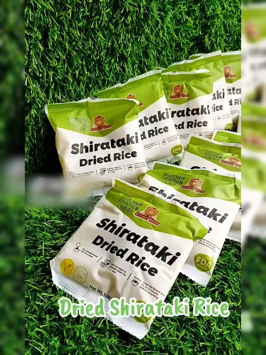 100pcs Dried Shirataki Rice 100g Konjac Keto/Low Carb Shirataki Dried Rice Shiritake Rice Healthy Rice