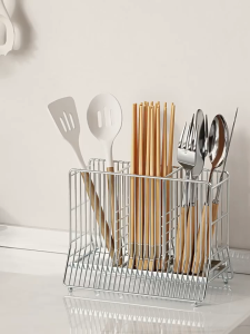 CozE 304 Stainless Steel Cutlery Holder With Different Drain Tray Partition Design And Heighten Ball