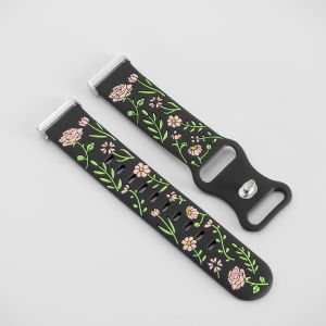 สายซิลิโคนสลักลายสำหรับ Samsung Galaxy Fit 3 สายรัดข้อมือแบบสปอร์ตสำหรับ Samsung Fit 3 สายนาฬิกาอัจฉริยะแบบเปลี่ยนได้