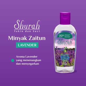 SHURAH Minyak Zaitun Olive Oil 50ml 150ml ( Bijian Anggur ) ( Lavender ) ( Sengkuang ) ( Gamat )