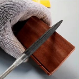 Dụng Cụ Sửa Chữa Nhà Cửa Set 2 Cây Dũa Tròn Mũi Viết Φ5 x 180mm x 10mm Chất Liệu Thép Cán Bọc Nhựa Được Gia Công Tỉ Mỉ