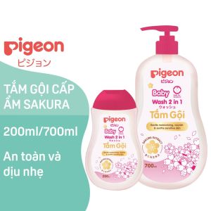 Tắm Gội Dịu Nhẹ 2in1 Sakura Pigeon 200ml