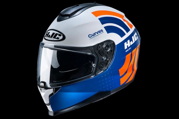HJC C70 Curves Fullface Dual Visor Helmet Large Medium Xl Xxl