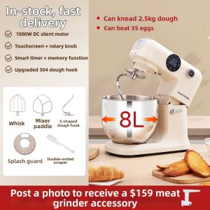 SUNATUR | DC Low Noise Compact Multipurpose Stand Mixer