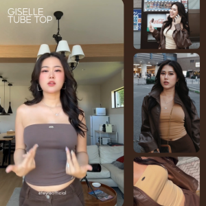 Feyre - Giselle Tube Top เกาะอก ผ้าหนา ผ้านิ่มมาก เอวตรง ใส่แล้วพรางหุ่น