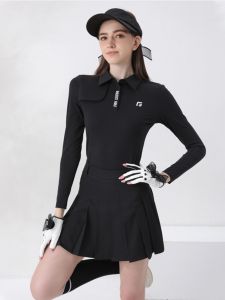Golfist | Elastic High Waist Long Sleeve Dress Golf Tennis Badminton Outfit