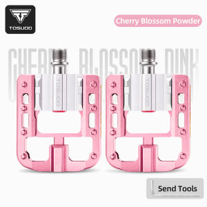 TOSUOD | TOSUOD Aluminum Alloy Bike Pedals Anti-slip CNC MTB Road Bicycle Flat Pedals 3 Bearings Cycling Pedal