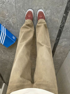 Quần Cotton Lửng Phong Cách Retro Rộng Rãi Nâng Đùi Giảm Béo