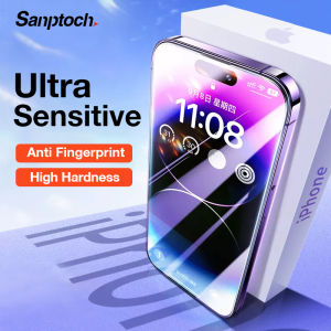 【Anti-fingerprint】Sanptoch Full Screen Protector For iPhone 16 15 14 13 12 11 Pro Max Tempered Glass For iPhone XR Xs Max Privacy HD Dust Proof Protective Film