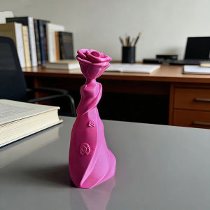 Creative Rose Desktop Sculpture Mothers Day Gift Abstract Art Home Office Decor Ornament Unique Present for Her