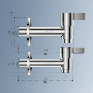 JOMOO | Vòi Nước Lạnh Inox Cho Máy Giặt Dễ Lắp