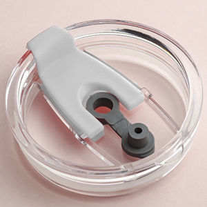 Sealed Glass Straw Cup Lid Leakproof Car Cup Ice King Cup Cover for Business Trips 20oz 30oz Water Bottles Plastic Material