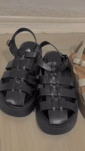 Sandal wanita terbaru leather Premium tali belakang SK S-21