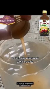 Cuka Apel Premium Organik Royal Sultan - Cuka Apel Ori Untuk Obat Diet Detoks Asam Urat Asam Lambung