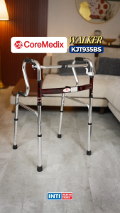 COREMEDIX - Shower + Commode Chair + Walker 5in1 KJT 935 BS | Kursi Mandi BAB Toilet Duduk Portable
