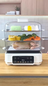 Nồi lẩu hấp điện 3 tầng đa năng Seka SK6620 Dung tích 24 lít Công suất 1500W