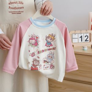 Long Sleeve Cartoon T-Shirt Raglan