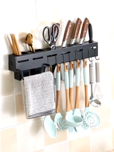 Knife Rack Wall Hanging Kitchen Cutlery Chopstick Holder Organizer Rak Pisau Rak Sudu 刀架 MY