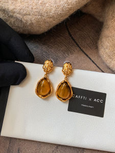 CAFFTI | Sterling Silver Natural Tigers Eye Dangle Earrings