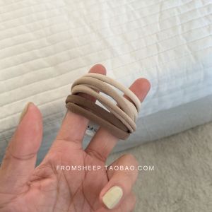 Mùa Xuân 2024 Dây Buộc Tóc Đuôi Ngựa Nhiều Màu Cao Su Đàn Hồi Cao Phụ Kiện Tóc Nữ Đơn Giản Liền Mạch Mới Về Dây Buộc Tóc Bằng Cao Su