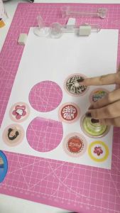 Ready Stock Adjustable Acrylic Circle Cutter for Button Badges Making Button Badge Paper Circle Cutt