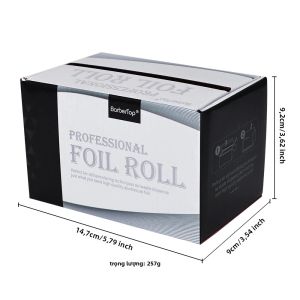 Giấy Bạc Dùng Cho Tiệm Cắt Tóc Dài 30/50 Mét Dụng Cụ Uốn Nhuộm Tạo Kiểu Tóc Giấy Bạc Kim Loại Dùng Cho Làm Tóc