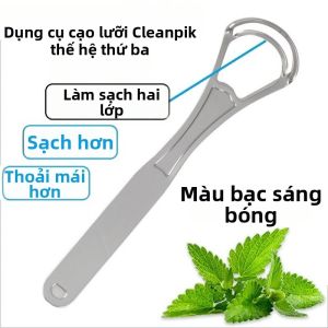 AILIOU | Tongue Cleaner Stainless Steel Silicone Tongue Scraper