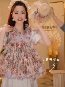 Váy Mùa Hè Cho Bé Gái Váy Công Chúa Hoa Váy Mùa Hè Thời Trang Cho Bé Gái Váy Dây Váy Cotton Pha Trộn Cho Bé Gái