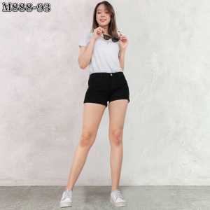 Hotpants jeans stretch Black edition Kode 93 [Size:27-34]