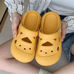 รองเท้าแตะรูรูปแมว Mikko สำหรับผู้หญิง ฤดูร้อน 2024 รองเท้าแตะ EVA พื้นยางกันลื่น สไตล์ลำลอง รองเท้าแตะแบบสวมสบาย