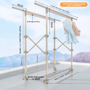 SHUHONG | Foldable Extendable Clothes Drying Rack