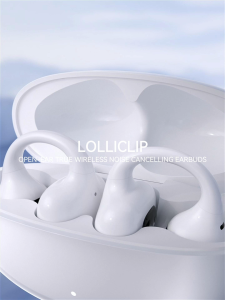EDIFIER LolliClip Open-Ear Wireless Earbuds Bluetooth 5.4 Earphones with 13mm Dynamic Drivers Adaptive ANC Spatial Sound with Head-Tracking Hi-Res Audio Certified Health Monitoring 39H Playtime